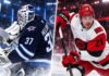 Connor Hellebuyck of the Winnipeg Jets and Alexander Nikishin of the Carolina Hurricanes featured in NHL trade rumors about a potential blockbuster deal.
