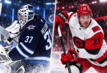 Alexander Nikishin Still Wants Out, Did His Trade Request Just Reopen the Hellebuyck Blockbuster? Connor Hellebuyck of the Winnipeg Jets and Alexander Nikishin of the Carolina Hurricanes featured in NHL trade rumors about a potential blockbuster deal.