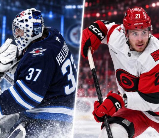 Connor Hellebuyck of the Winnipeg Jets and Alexander Nikishin of the Carolina Hurricanes featured in NHL trade rumors about a potential blockbuster deal.