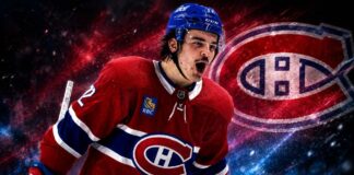 Arber Xhekaj in a Montreal Canadiens uniform as NHL trade rumors grow ahead of 2026-27 NHL training camp