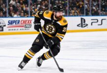 Boston Bruins Trade Rumors: Did Boston Accidentally Reveal Its Filip Hronek Offer? Filip Hronek in a Boston Bruins home jersey skates during a concept image as Boston Bruins trade rumors link the Vancouver Canucks defenceman to Boston.
