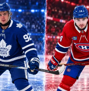 Gavin McKenna of the Toronto Maple Leafs and Nick Suzuki of the Montreal Canadiens ahead of their September 19, 2026 preseason fantasy hockey matchup.
