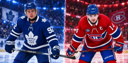 Gavin McKenna of the Toronto Maple Leafs and Nick Suzuki of the Montreal Canadiens ahead of their September 19, 2026 preseason fantasy hockey matchup.