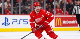 Dylan Larkin Trade Rumors: Why a Detroit Red Wings Blockbuster May Have to Wait Detroit Red Wings captain Dylan Larkin skating during game action as Dylan Larkin trade rumors continue to swirl around the Detroit Red Wings
