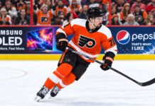 Dylan Larkin Trade Rumors: Are the Philadelphia Flyers Quietly Positioning for a Blockbuster? Dylan Larkin in a Philadelphia Flyers home jersey amid NHL trade rumors linking the Detroit Red Wings center to Philadelphia.