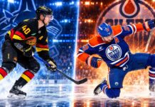 Edmonton Oilers vs. Vancouver Canucks Fantasy Hockey Prediction: Players to Watch, Score Pick & How to Watch Elias Pettersson of the Vancouver Canucks and Leon Draisaitl of the Edmonton Oilers featured ahead of their September 24, 2026 preseason fantasy hockey matchup.