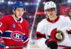 Ottawa Senators vs. Montreal Canadiens Fantasy Hockey Prediction: Players to Watch, Score Pick & How to Watch Split image of Montreal Canadiens defenseman Lane Hutson and Ottawa Senators forward Tim Stutzle ahead of the Canadiens vs. Senators fantasy hockey prediction for September 21, 2026.