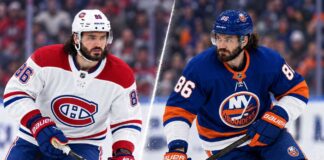 Kirill Marchenko Trade Rumors: Did the Islanders Just Start a Canadiens Bidding War? Kirill Marchenko pictured in Montreal Canadiens and New York Islanders jerseys amid NHL trade rumors involving the Columbus Blue Jackets.
