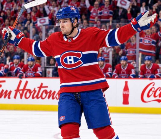 Montreal Canadiens trade rumor concept featuring a Winnipeg Jets star in a Canadiens home jersey amid Mark Scheifele trade speculation