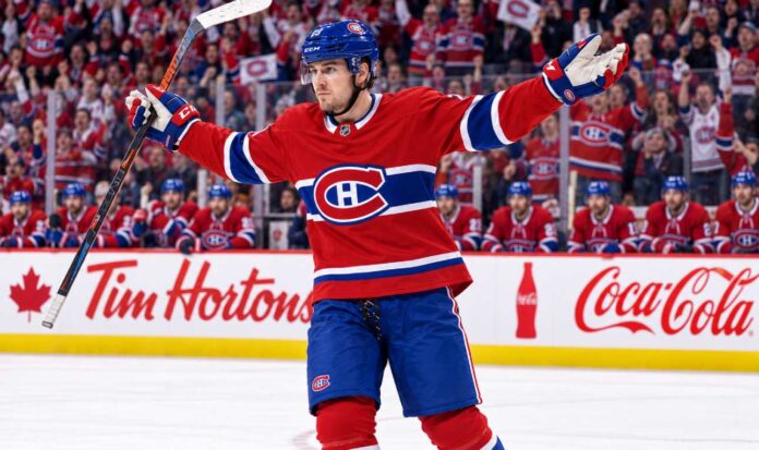 mark-scheifele-montreal-canadiens-trade-rumors Montreal Canadiens trade rumor concept featuring a Winnipeg Jets star in a Canadiens home jersey amid Mark Scheifele trade speculation
