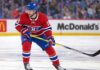 Canadiens Linked to Pavel Zacha as Boston Bruins Face Major Contract Decision Pavel Zacha wearing a Montreal Canadiens home jersey in a trade rumor image linking the Boston Bruins centre to Montreal.