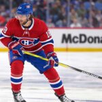 Canadiens Linked to Pavel Zacha as Boston Bruins Face Major Contract Decision Pavel Zacha wearing a Montreal Canadiens home jersey in a trade rumor image linking the Boston Bruins centre to Montreal.
