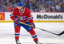 Canadiens Linked to Pavel Zacha as Boston Bruins Face Major Contract Decision Pavel Zacha wearing a Montreal Canadiens home jersey in a trade rumor image linking the Boston Bruins centre to Montreal.
