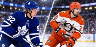 Gavin McKenna and Chris Kreider split image highlighting NHL News, Toronto Maple Leafs prospect Gavin McKenna and veteran winger Chris Kreider