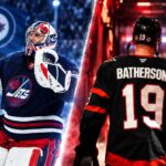NHL News Today: Batherson Signs Record Deal as Hellebuyck Trade Drama Follows Jets Into Camp Connor Hellebuyck of the Winnipeg Jets and Drake Batherson of the Ottawa Senators in a dramatic split image for NHL News coverage on NHLTradeRumor.com
