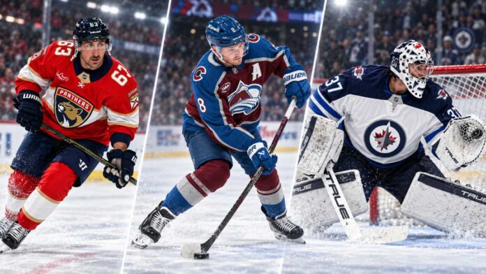 nhl-news-rumors-september-16-2026 3-way split image of Brad Marchand, Cale Makar and Connor Hellebuyck highlighting today’s NHL News, injury updates and trade rumors.