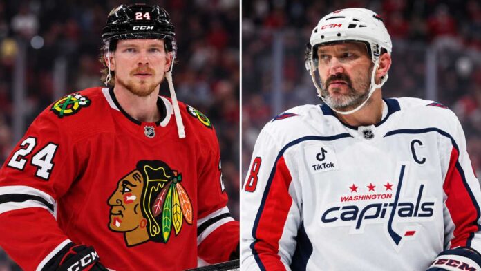 nhl-news-rumors-september-22-2026 Bowen Byram in a Chicago Blackhawks jersey and Alex Ovechkin with the Washington Capitals headline the latest NHL News and NHL Scores for September 22, 2026.
