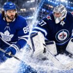NHL News and NHL Rumors Today: Marchenko Blockbuster, Hellebuyck Trade Buzz and Opening Night Kirill Marchenko in a Toronto Maple Leafs jersey alongside Winnipeg Jets goalie Connor Hellebuyck as NHL trade rumors heat up.