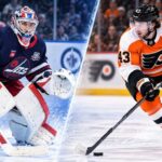 NHL News Today: Quinn Hughes Trade Rumors, Hellebuyck Pressure and Atlanta Expansion Twist Connor Hellebuyck and Quinn Hughes split image highlighting the latest NHL News and NHL trade rumors surrounding the Winnipeg Jets and Philadelphia Flyers