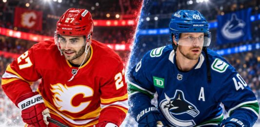 Matt Coronato of the Calgary Flames and Elias Pettersson of the Vancouver Canucks featured ahead of their September 22, 2026 preseason fantasy hockey matchup.