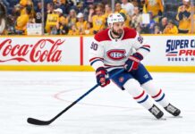 Canadiens Trade Rumors: Is Ryan O’Reilly Emerging as Montreal’s Next Big Target? Ryan O’Reilly in a Montreal Canadiens away jersey amid trade rumors linking the Nashville Predators center to Montreal.