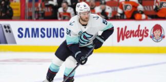 Seattle Kraken Shane Wright Trade Rumors: Did Elliotte Friedman Just Signal a Deal Is Getting Closer? Seattle Kraken forward controls the puck during NHL action as Shane Wright trade rumors continue to generate buzz around Seattle