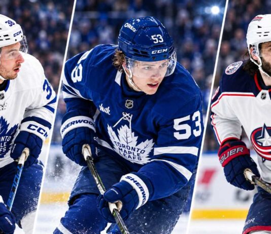 Ben Danford, Easton Cowan and Kirill Marchenko featured in Toronto Maple Leafs trade rumors involving the Columbus Blue Jackets.