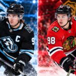 Chicago Blackhawks vs. Utah Mammoth Fantasy Hockey Prediction: Players to Watch, Score Pick & How to Watch Clayton Keller and Connor Bedard featured in a split image for the Utah Mammoth vs. Chicago Blackhawks fantasy hockey prediction.