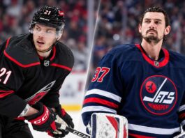 Alexander Nikishin of the Carolina Hurricanes and Connor Hellebuyck of the Winnipeg Jets featured in NHL trade rumors surrounding Carolina's revised offer for the star goaltender.