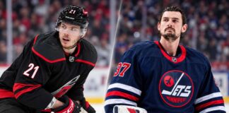 Alexander Nikishin of the Carolina Hurricanes and Connor Hellebuyck of the Winnipeg Jets featured in NHL trade rumors surrounding Carolina's revised offer for the star goaltender.