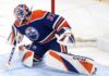 Connor Hellebuyck Trade Rumors: Could the Edmonton Oilers Become Winnipeg’s Surprise Trade Partner? Connor Hellebuyck wearing Edmonton Oilers goalie gear amid NHL trade rumors linking the Winnipeg Jets star to Edmonton.