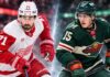 Flyers Could Unlock Dylan Larkin Trade to Wild — But There’s a Price Detroit Red Wings forward Dylan Larkin and Minnesota Wild prospect Charlie Stramel in an editorial split image about a potential three-team NHL trade involving Philadelphia.