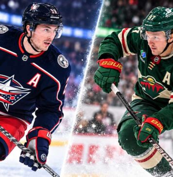 Zach Werenski of the Columbus Blue Jackets and Kirill Kaprizov of the Minnesota Wild featured in an NHL fantasy hockey prediction for October 18, 2026.