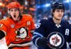 Anaheim Ducks vs. Winnipeg Jets Fantasy Hockey Prediction: Players to Watch, Score Pick & How to Watch Leo Carlsson of the Anaheim Ducks and Mark Scheifele of the Winnipeg Jets featured in a split image ahead of their October 9, 2026 NHL fantasy hockey matchup.