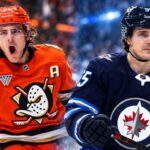 Anaheim Ducks vs. Winnipeg Jets Fantasy Hockey Prediction: Players to Watch, Score Pick & How to Watch Leo Carlsson of the Anaheim Ducks and Mark Scheifele of the Winnipeg Jets featured in a split image ahead of their October 9, 2026 NHL fantasy hockey matchup.