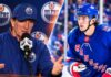 Edmonton Oilers Eye Matt Rempe, but Rangers Trade Comes With a Catch Split image of New York Rangers forward Matt Rempe and Edmonton Oilers coach Mike Babcock amid October 2026 NHL trade rumors.