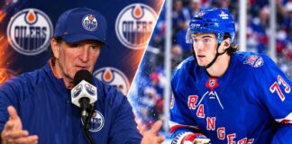 Edmonton Oilers Eye Matt Rempe, but Rangers Trade Comes With a Catch Split image of New York Rangers forward Matt Rempe and Edmonton Oilers coach Mike Babcock amid October 2026 NHL trade rumors.
