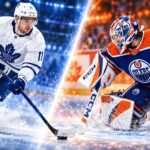 Maple Leafs Earn First Win as $7 Million Cap Window Opens Max Domi of the Toronto Maple Leafs and Connor Hellebuyck in Edmonton Oilers gear as Leafs salary cap news and Hellebuyck trade rumors headline October 1, 2026.