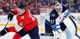 NHL News and Rumors Today: Hellebuyck Decision Looms, Tkachuk Booed in Ottawa Brady Tkachuk in a Florida Panthers jersey and Connor Hellebuyck in a Winnipeg Jets uniform headline NHL news and NHL trade rumors for October 22, 2026.