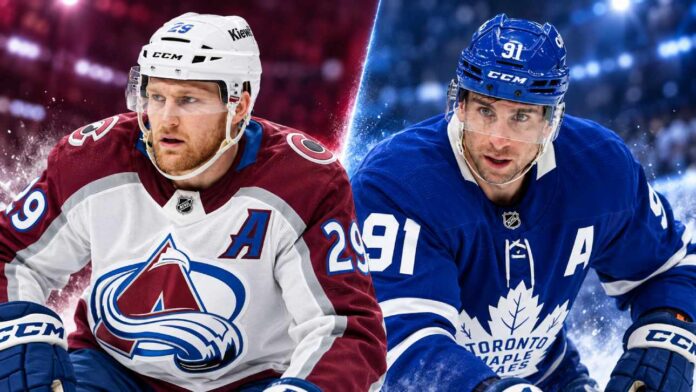 Nathan MacKinnon of the Colorado Avalanche and John Tavares of the Toronto Maple Leafs featured in October 17, 2026 NHL news, injury updates, NHL rumors and scores.