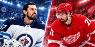NHL News Today: Dylan Larkin’s Trade List Expands, Hellebuyck Deadline Looms and Rantanen Scores Hat Trick Connor Hellebuyck of the Winnipeg Jets and Dylan Larkin of the Detroit Red Wings featured in a split image highlighting the latest NHL news and trade rumors for October 21, 2026, as Hellebuyck's deadline approaches and Larkin expands his list of potential trade destinations.