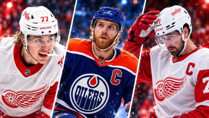 Simon Edvinsson, Connor McDavid and Dylan Larkin featured in NHL news and trade rumors as the Edmonton Oilers chase the Stanley Cup and Detroit Red Wings face major roster decisions.