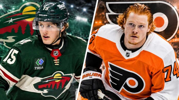 Charlie Stramel of the Minnesota Wild and Owen Tippett of the Philadelphia Flyers featured in NHL trade rumors involving a potential prospect and first-round draft pick return.