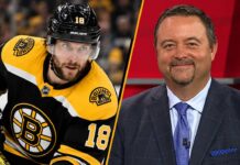 Did Boston’s Failed Marchenko Trade Just Reveal Pavel Zacha’s Future? Boston Bruins forward Pavel Zacha and NHL insider Pierre LeBrun pictured together as trade rumors intensify following Boston's failed pursuit of Kirill Marchenko.