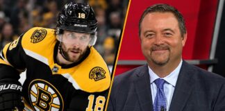 Did Boston’s Failed Marchenko Trade Just Reveal Pavel Zacha’s Future? Boston Bruins forward Pavel Zacha and NHL insider Pierre LeBrun pictured together as trade rumors intensify following Boston's failed pursuit of Kirill Marchenko.