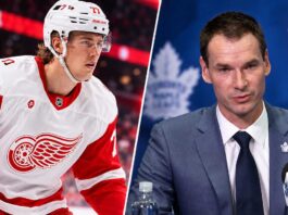 Simon Edvinsson of the Detroit Red Wings and Toronto Maple Leafs executive John Chayka featured in NHL trade rumors linking Edvinsson to Toronto.