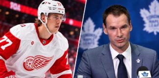 Simon Edvinsson of the Detroit Red Wings and Toronto Maple Leafs executive John Chayka featured in NHL trade rumors linking Edvinsson to Toronto.