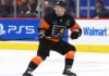 Flyers Hit Rock Bottom: Is a Travis Konecny Blockbuster Now on the Table? Travis Konecny wearing his Philadelphia Flyers home jersey during an NHL game as trade rumors intensify following the Flyers' historic winless start to the 2026-27 season.