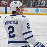 Maple Leafs Trade Rumors: Zach Whitecloud Emerges as Toronto’s Next Potential Trade Target Zach Whitecloud pictured in a Toronto Maple Leafs white away jersey in a trade rumor photo illustration, as Toronto explores defensive upgrades involving the Calgary Flames blueliner.